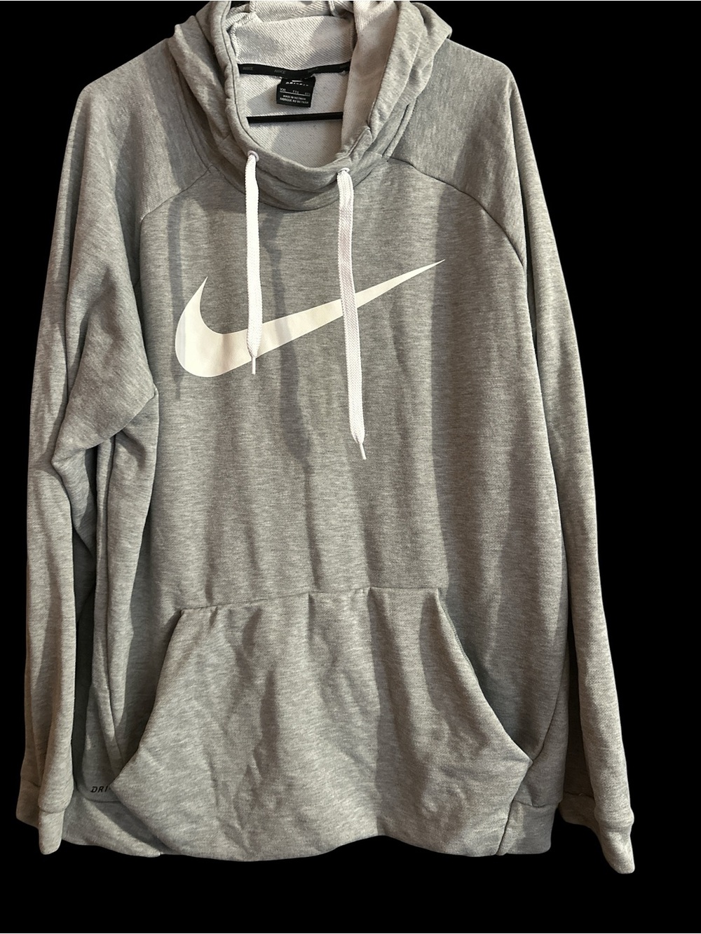 Nike Gray Hoodie with White Swoosh
